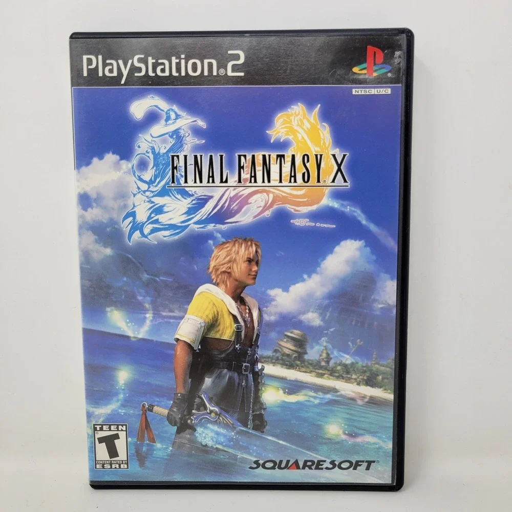 Final Fantasy X Sony PlayStation 2 PS2 2001 Squaresoft JRPG Black Label